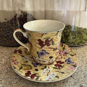 Vintage DARICE Fruit Theme Cup & Saucer